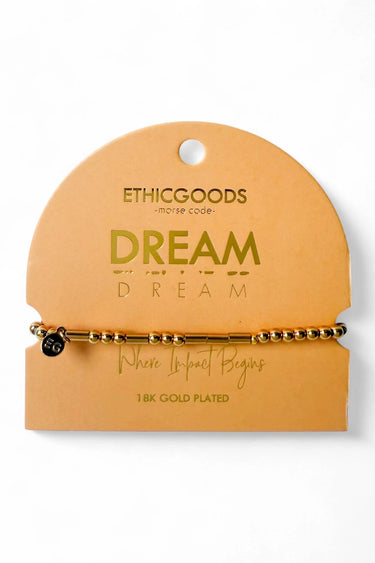 Morse Code Beaded Bracelet